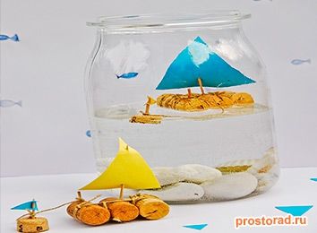 Кораблик в банке, Оригинальное оформление подарков, Красивые подарки своими руками
